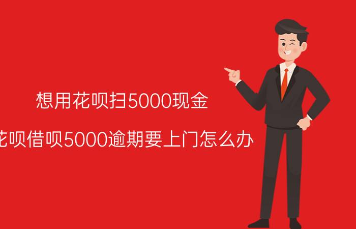 想用花呗扫5000现金 花呗借呗5000逾期要上门怎么办？